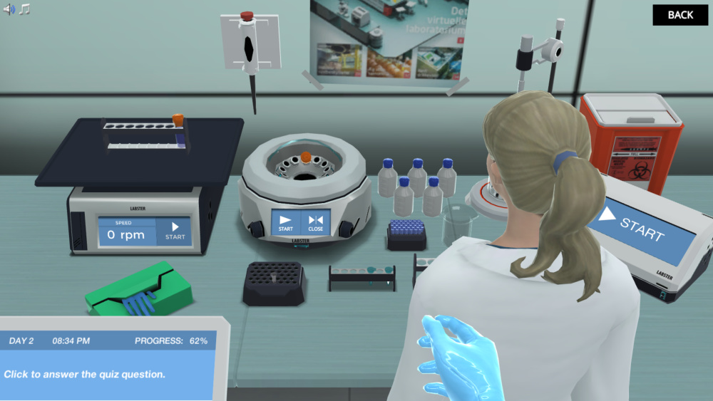 cancer sample prep virtual lab setup