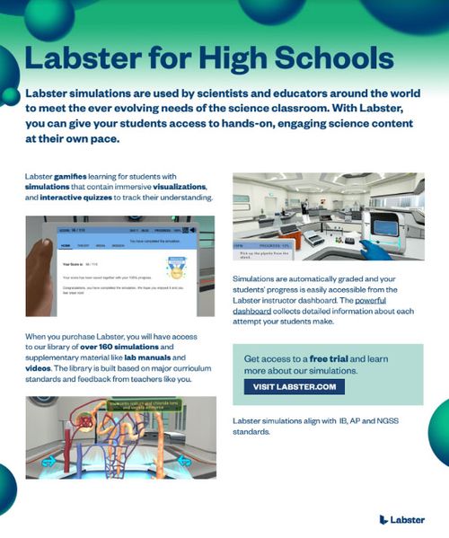 Labster Virtual Labs for High School Teachers Guide Guide