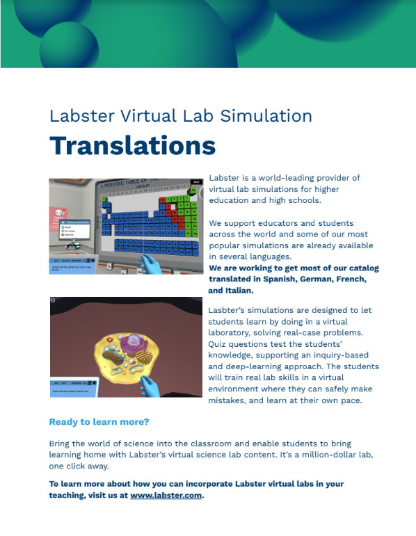 Translated Virtual Lab Simulations Guide