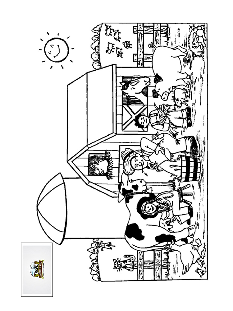 Activity Pages Animal Land Children's Farm