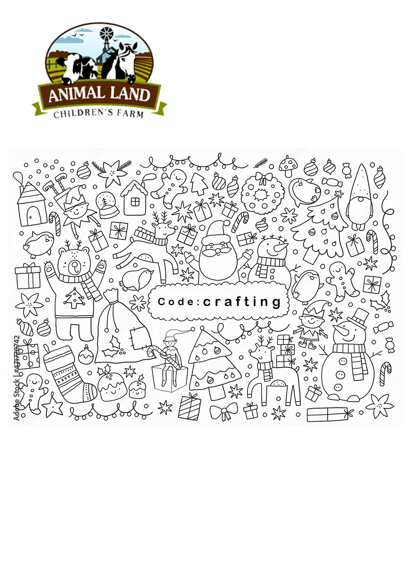 Colouring page of turkey - Animal Land