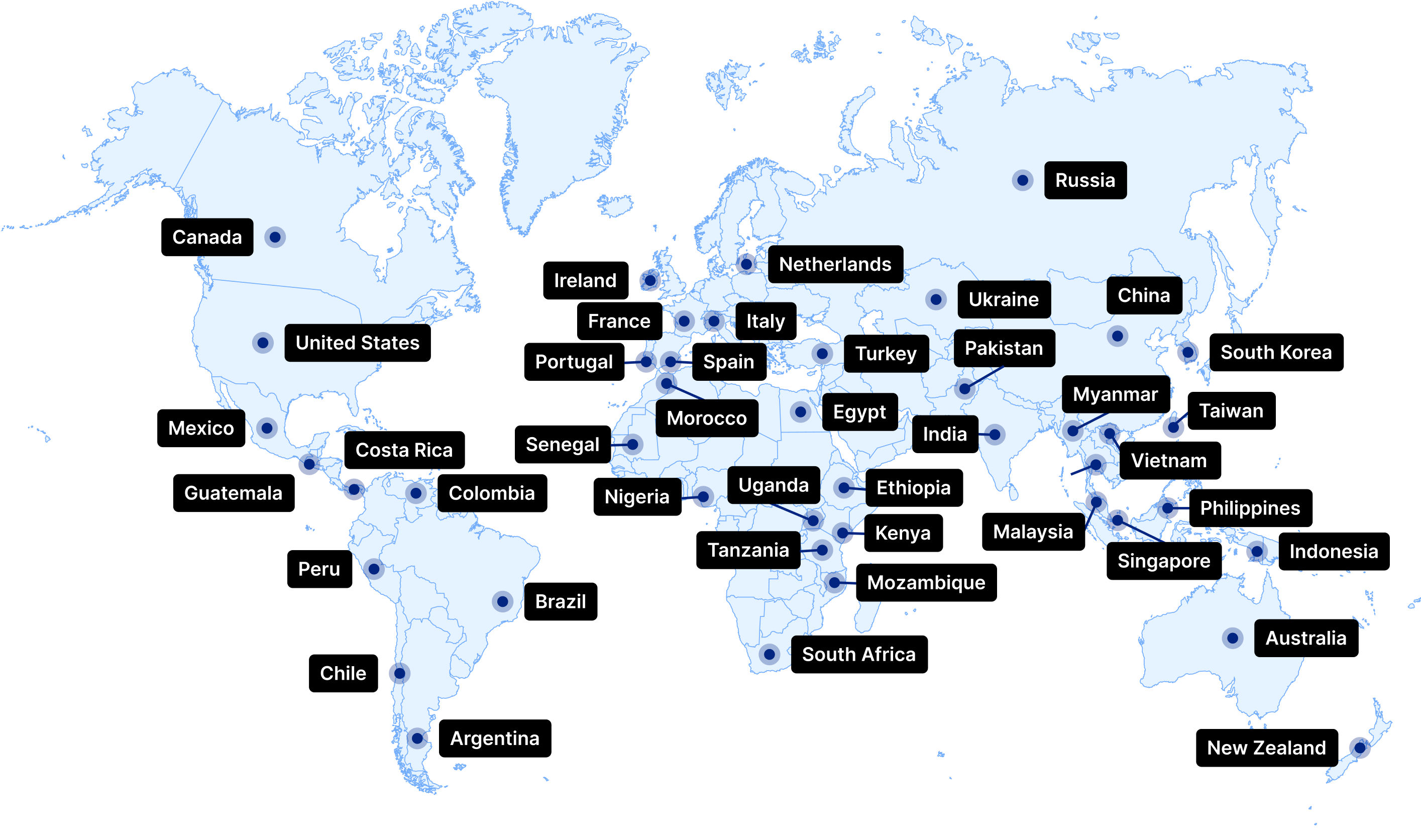 Tridge's global presence