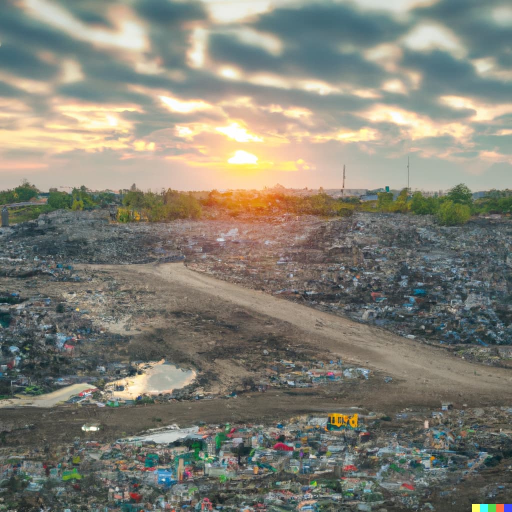 waste-landfill-in-sunset
