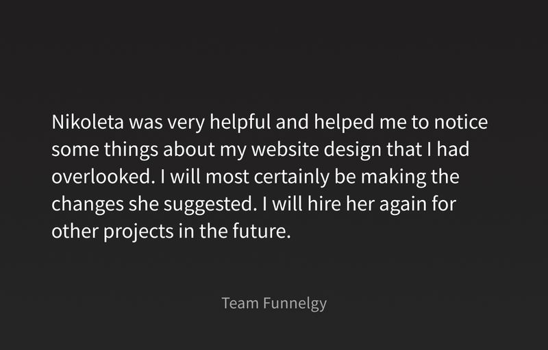 Web Developer & UX/UI Freelance Designer - Nikoleta Angelova