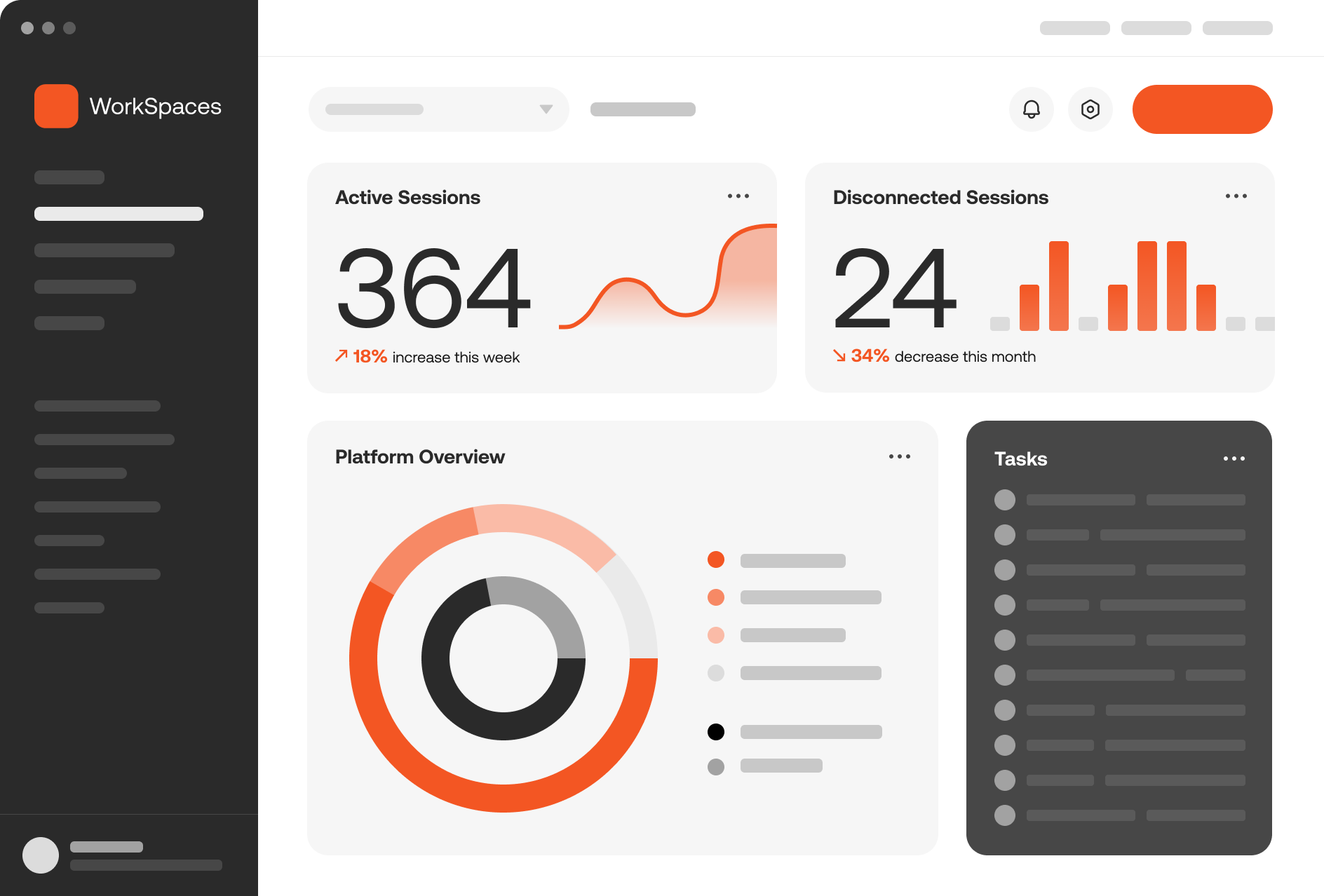 FlexxWorkspaces Dashboard Interface