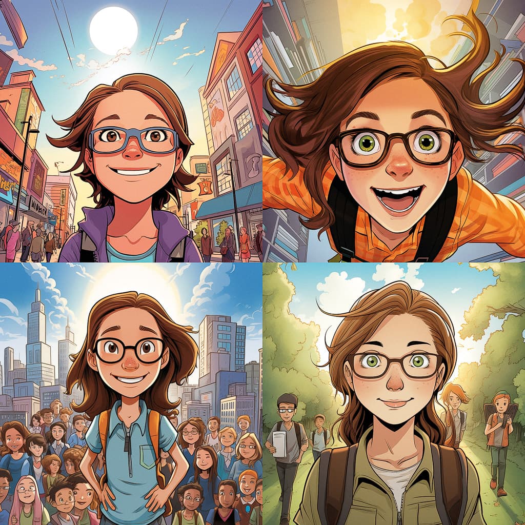 Raina Telgemeier AI Art Style Vibrant Expression Raina Telgemeier 