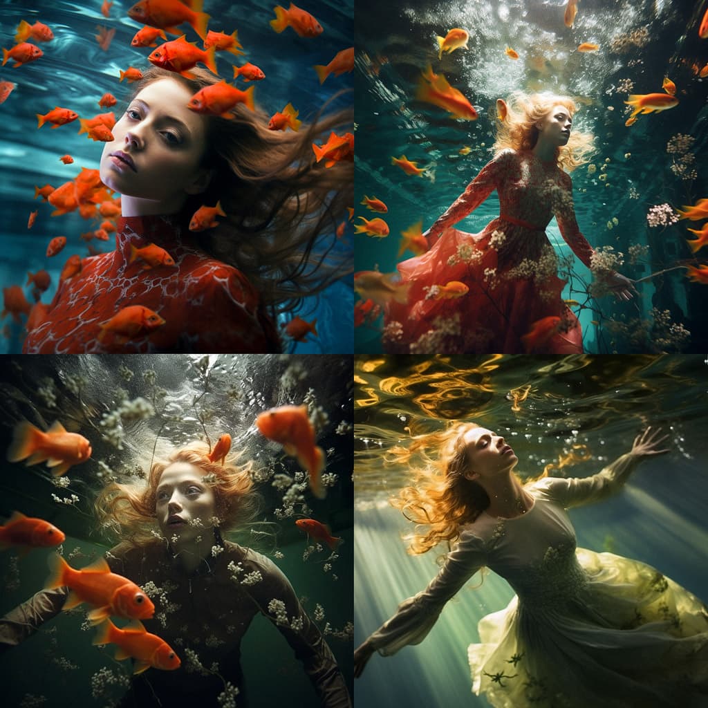 Underwater Photography AI Art Style Captivating Aquatic Splendor