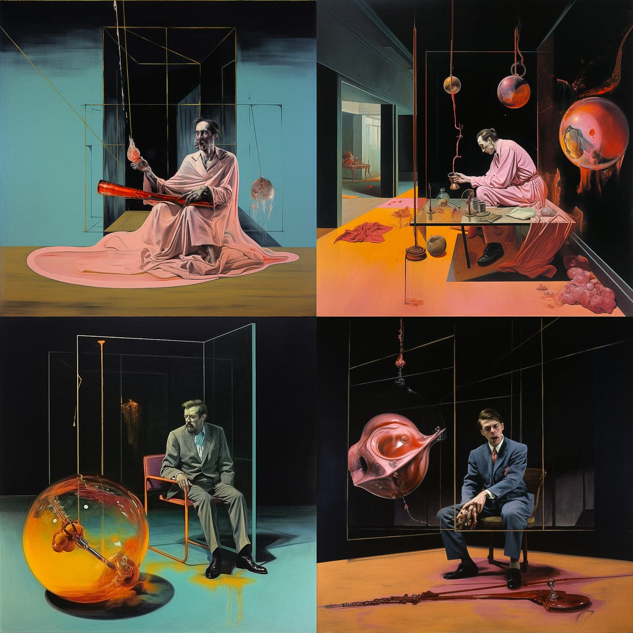 Francis Bacon AI Art Style Abstract