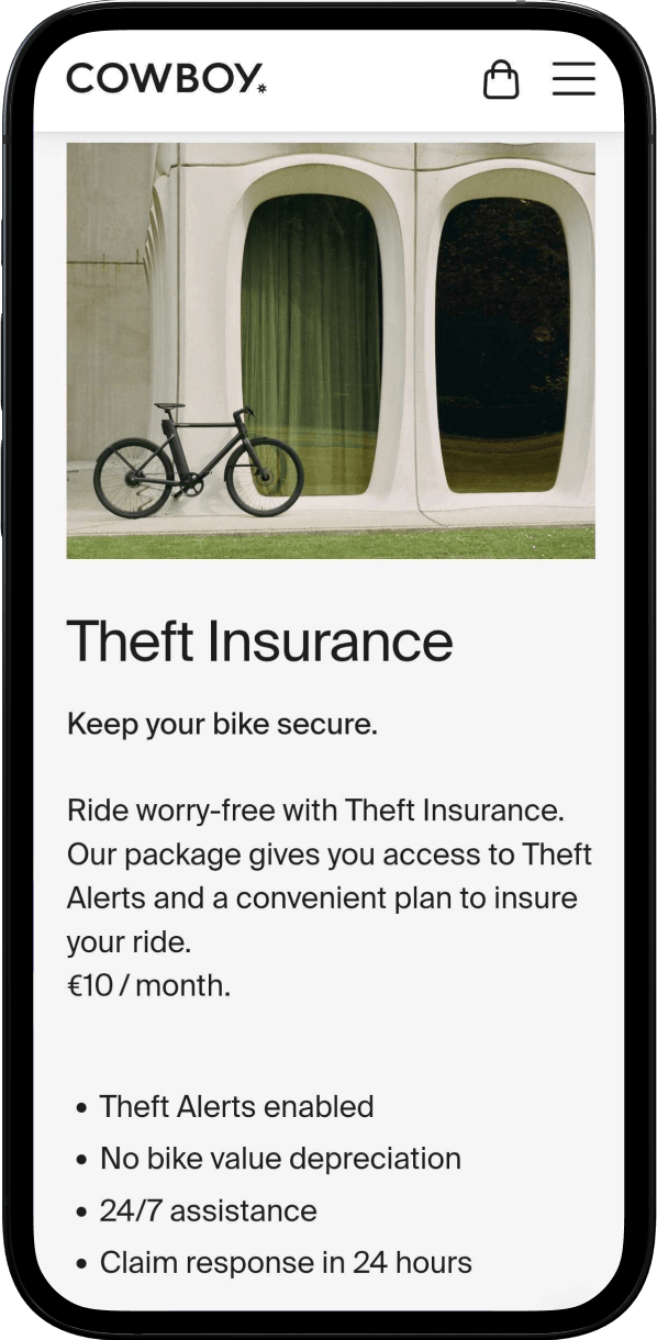 Insurance for bike brands Qover