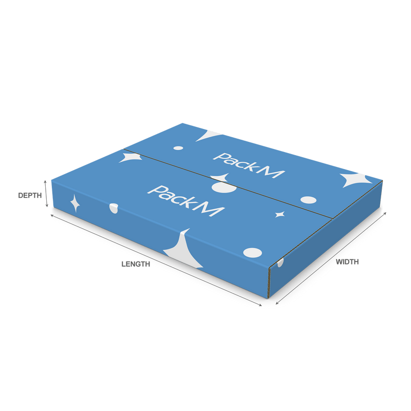 Custom EasyFold Mailers Bookfold Mailer Boxes PackM