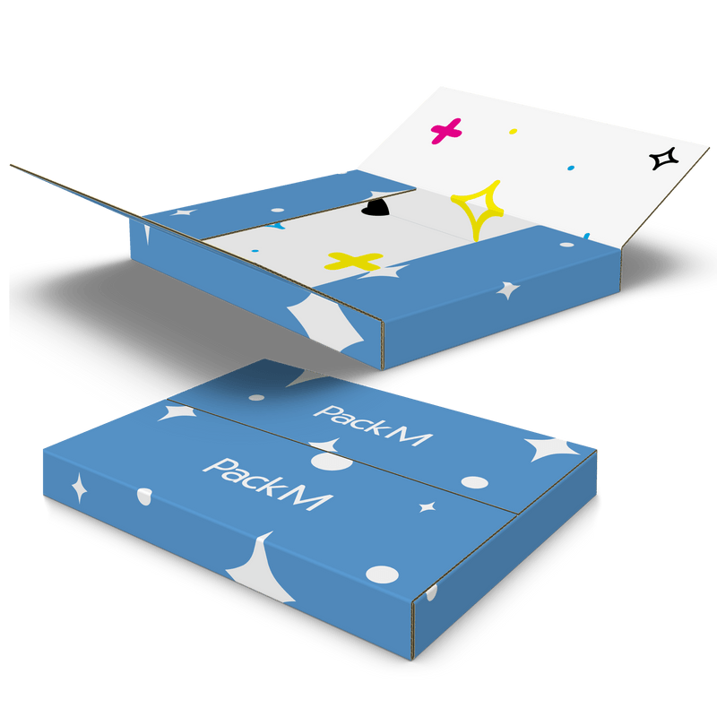 Custom EasyFold Mailers Bookfold Mailer Boxes PackM