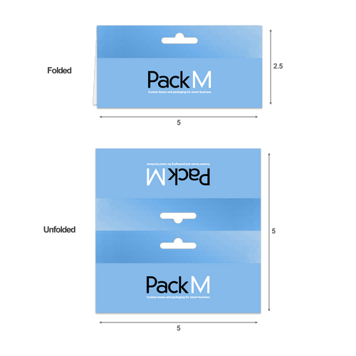 Custom Header Cards Bag Toppers with Logo PackM