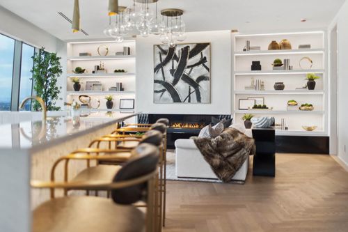 View of Luxurious Penthouse Living Room Ideas for Your Stylish Home