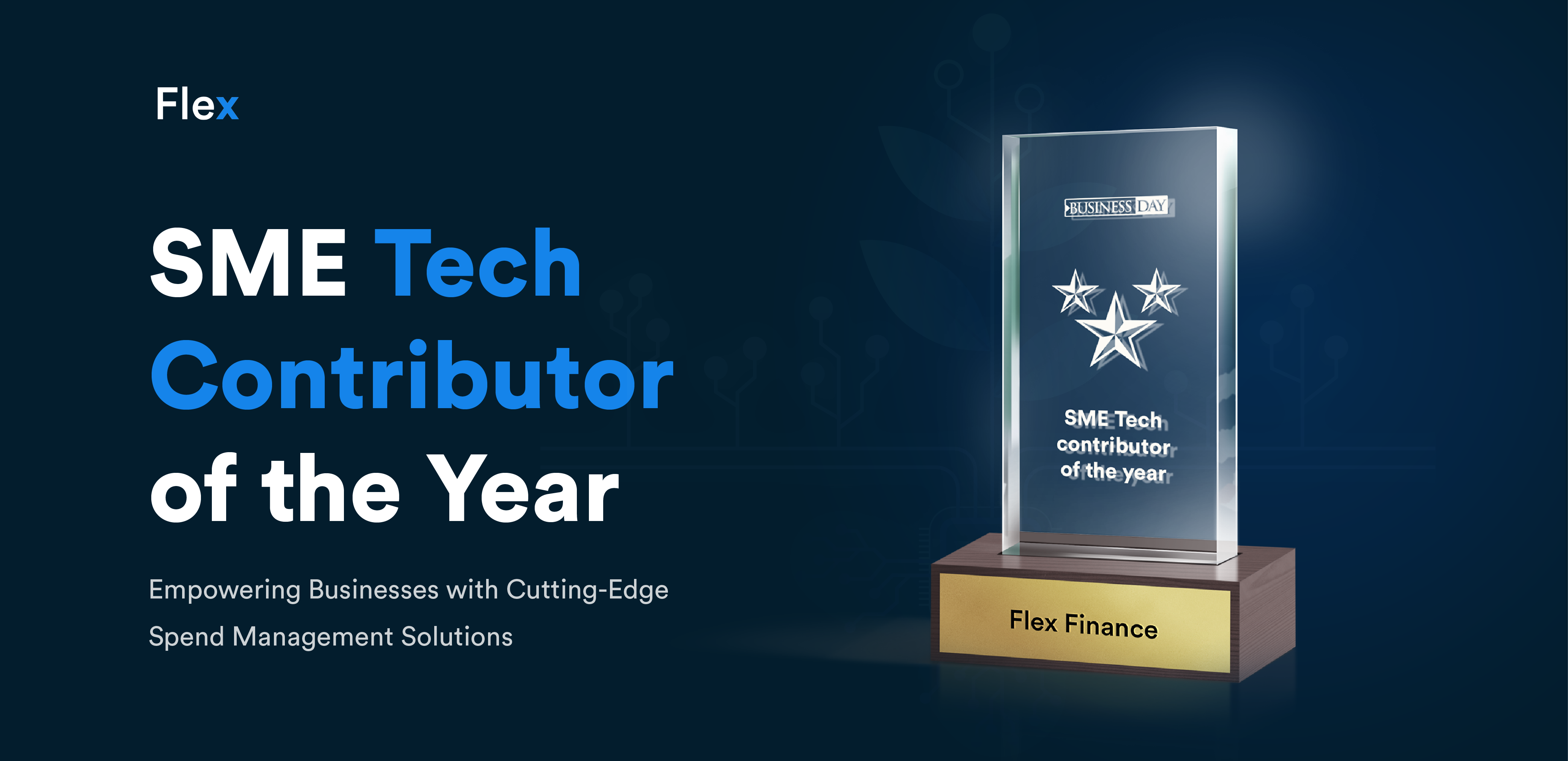 Flex Finance Named "SME Tech Contributor of the Year" Empowering