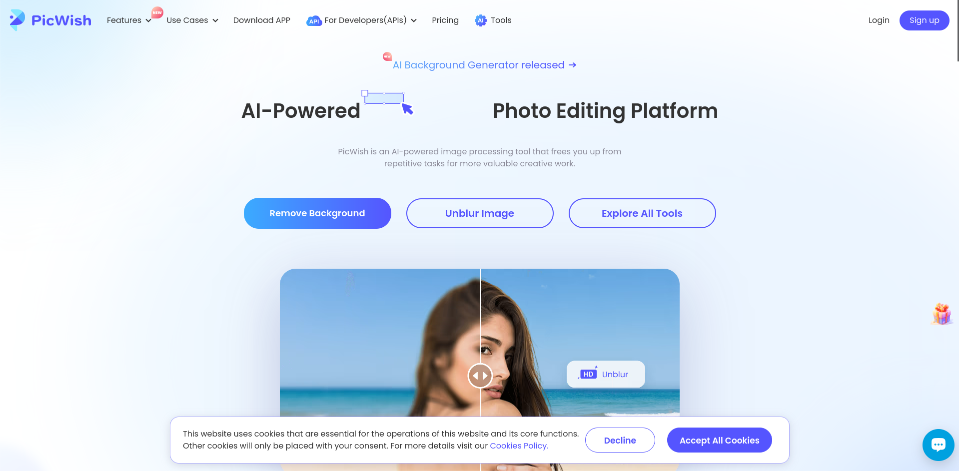 PicWish: Transform Your Images with AI