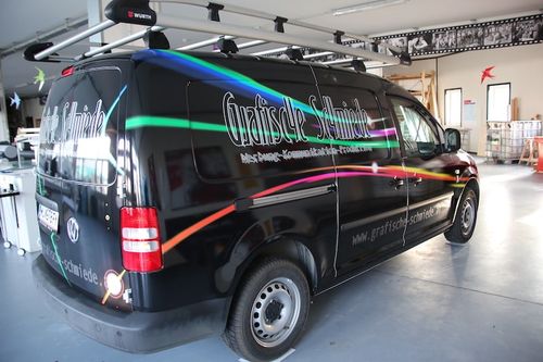 Vollfolierung, Digitaldruck auf 3D Folie, schutzlaminiert und kaschiert