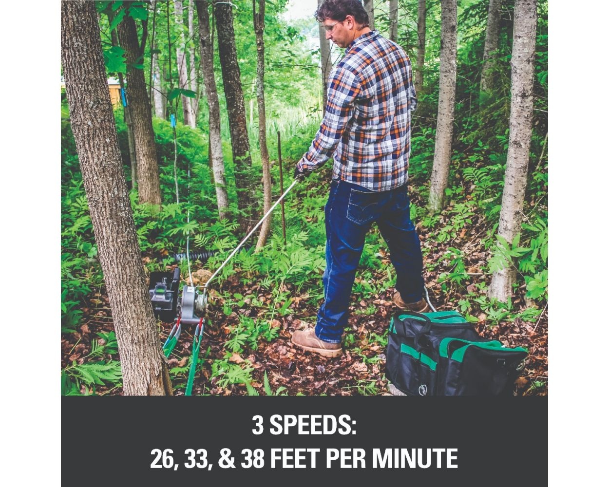 82W1 82Volt Battery Powered Portable Winch by Greenworks