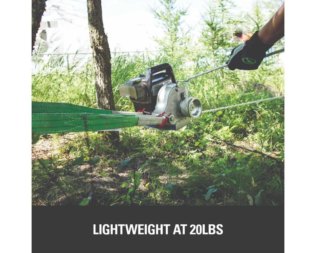 82W1 82Volt Battery Powered Portable Winch by Greenworks