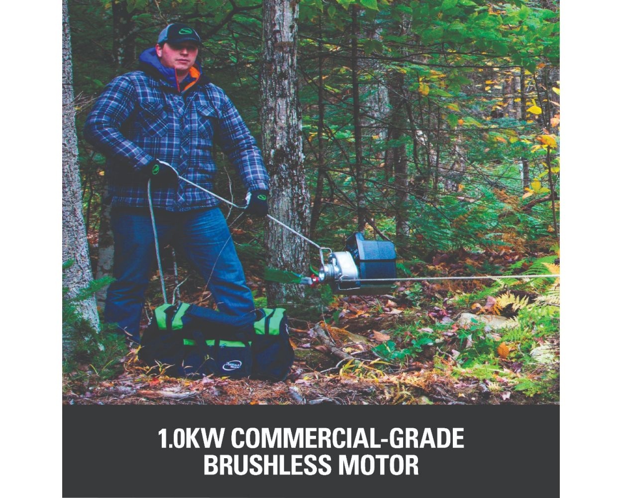 82W1 82Volt Battery Powered Portable Winch by Greenworks