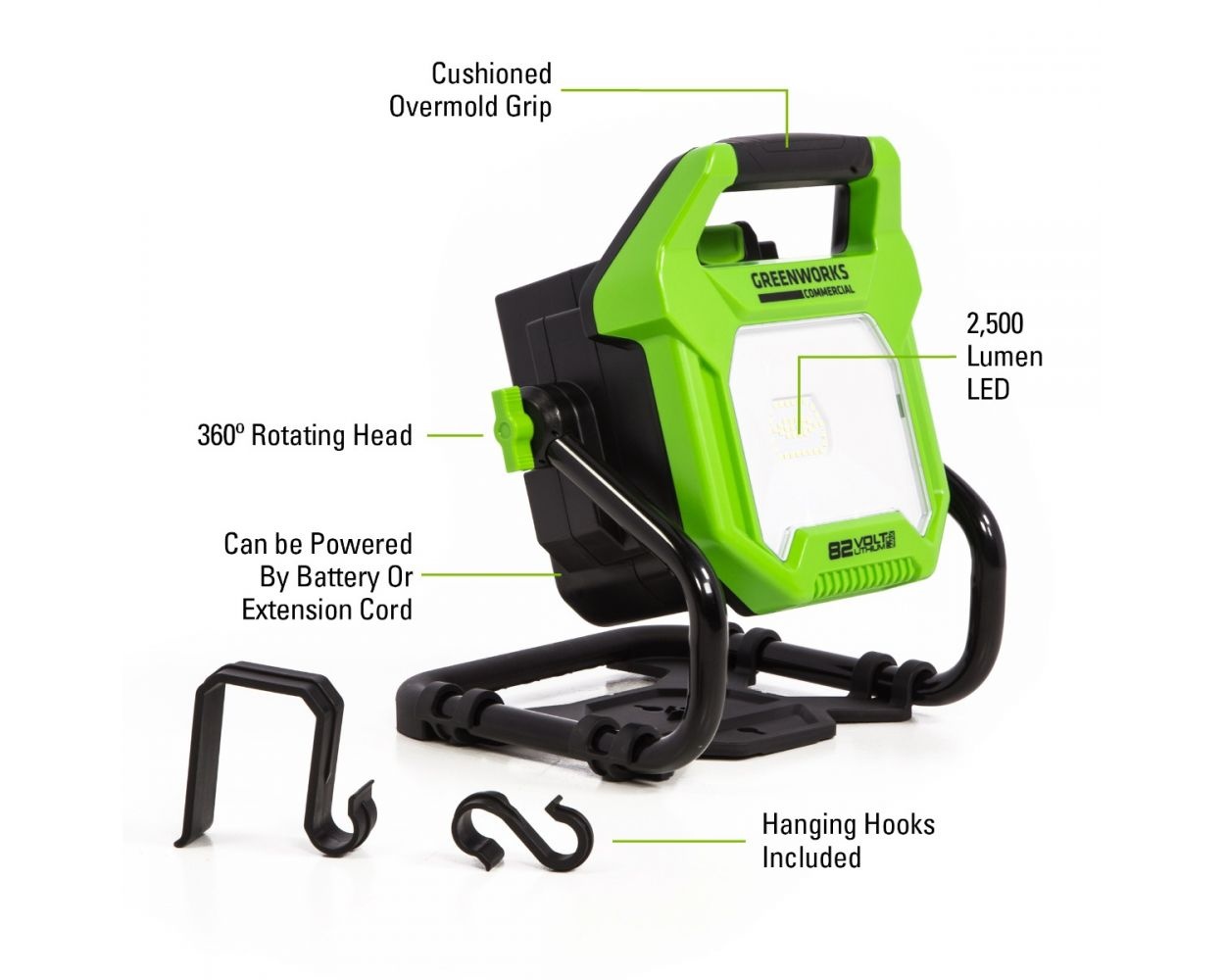 82W1MK 82Volt Battery Powered Portable Winch Kit by Greenworks