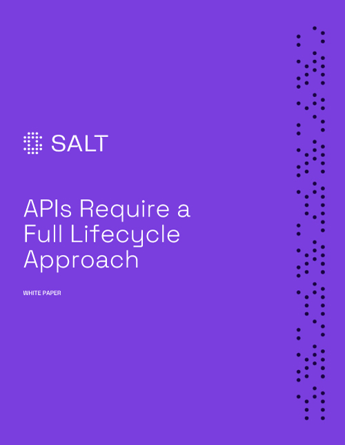 APIs Require a Full Lifecycle Approach