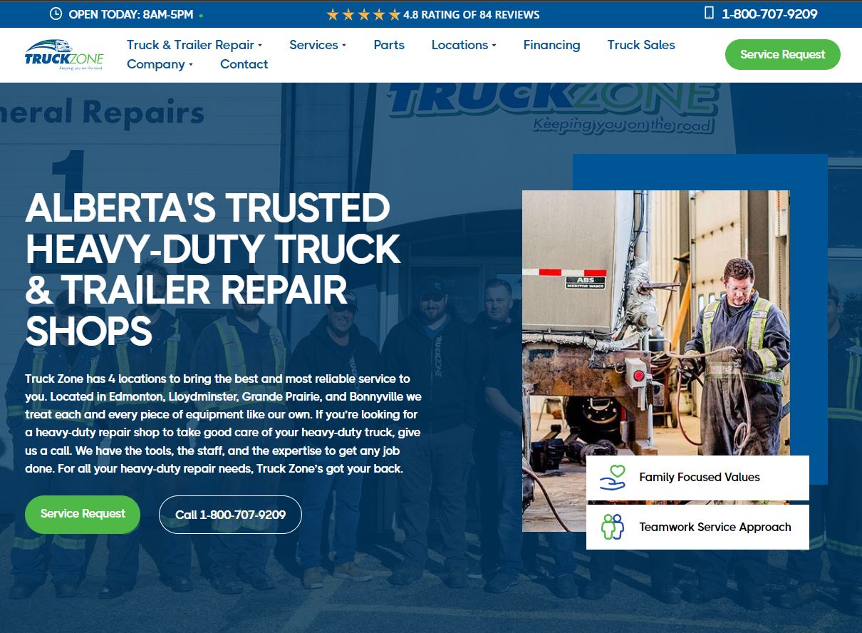 Truck & Trailer Repair Shop in Lloydminster, AB Truck Zone
