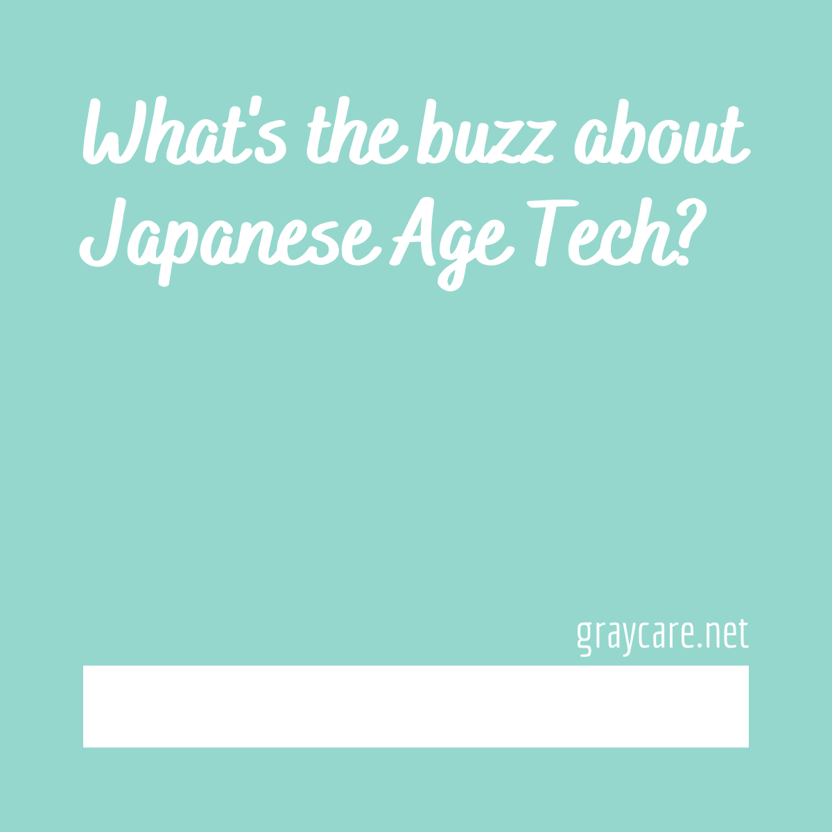 Age Tech Japan Which Products? Available in USA? Graycare