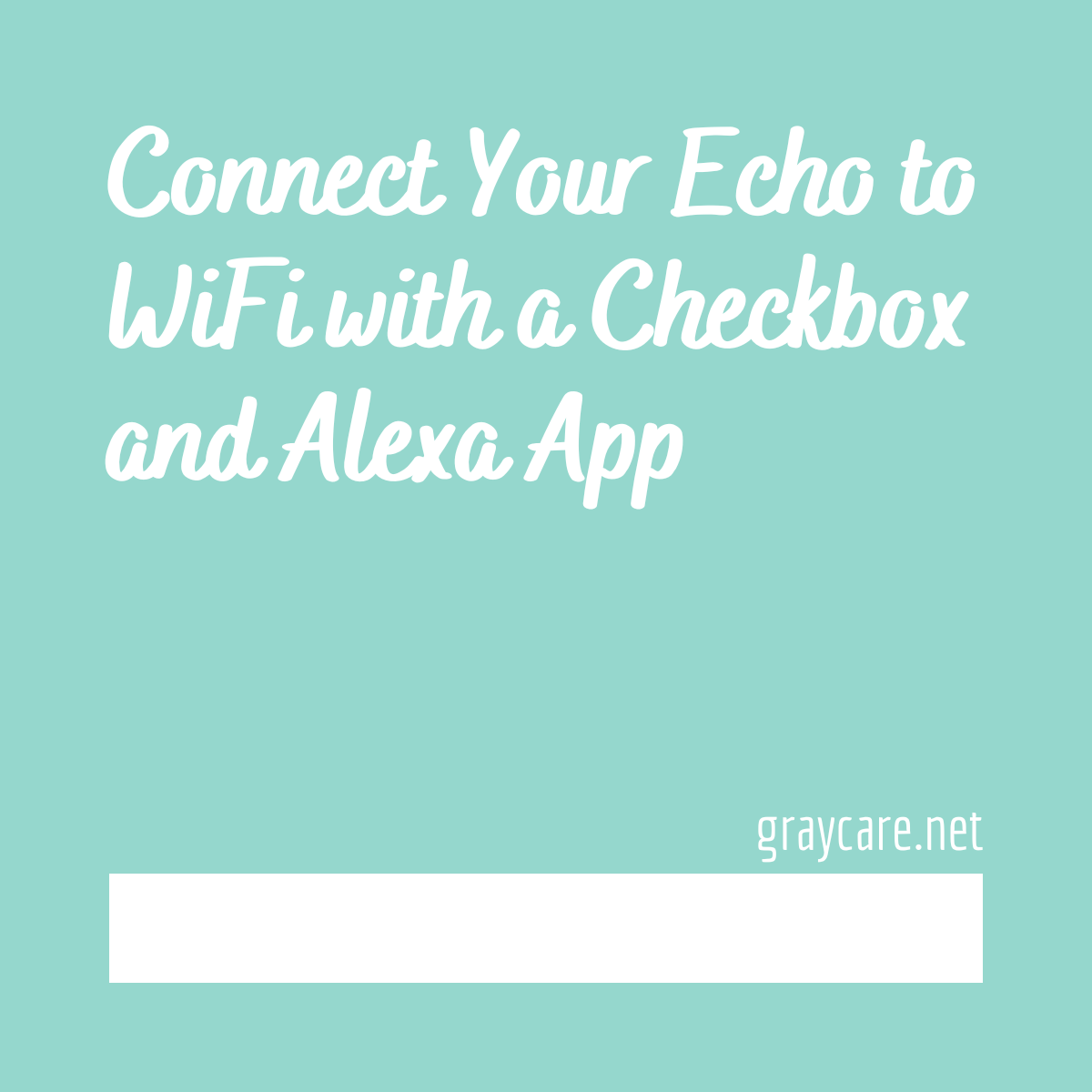 Connect Echo to Wifi from Checkout's Checkbox (2023's Best