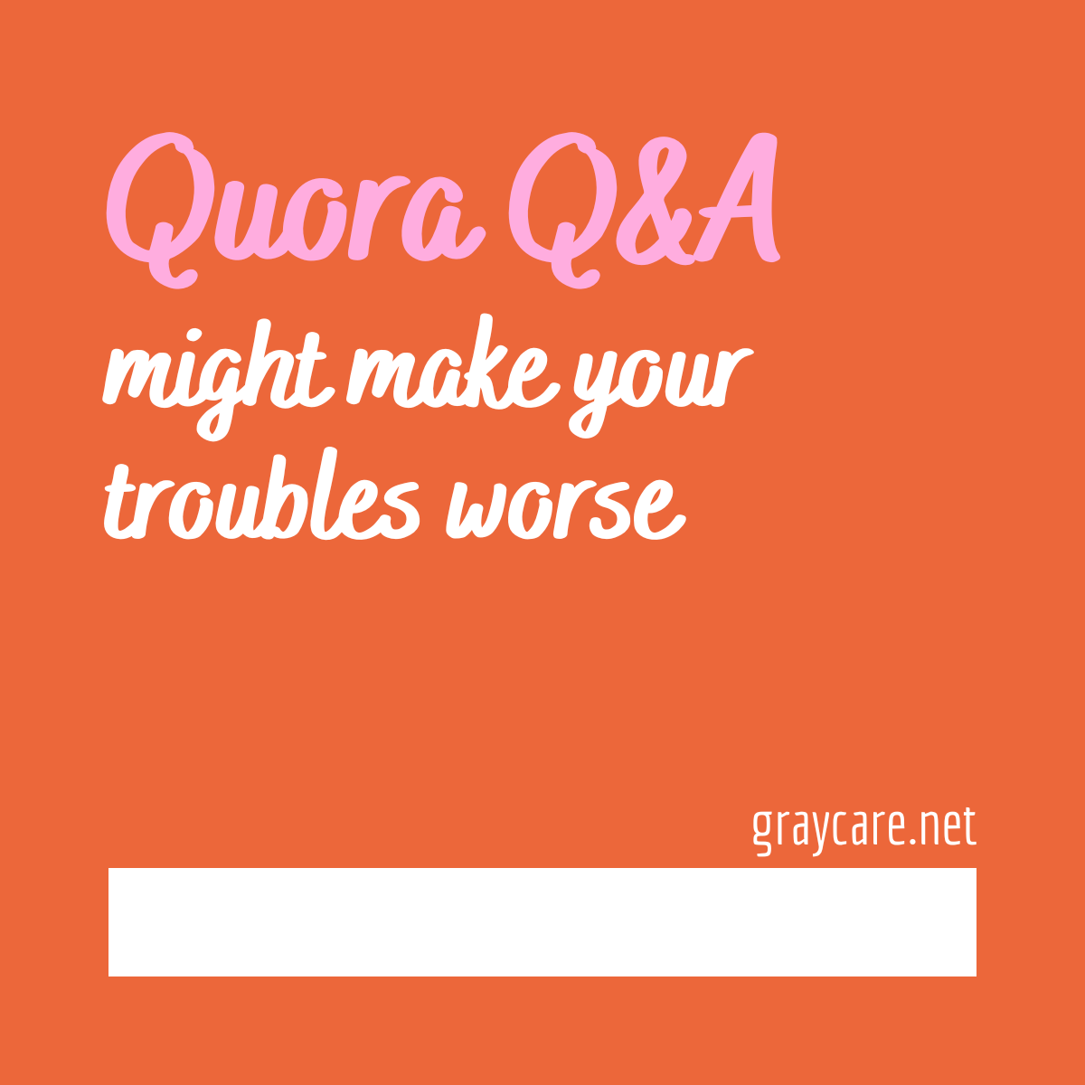 Opinion: Quora shows some imagery unsafe for troubled folks (like me 
