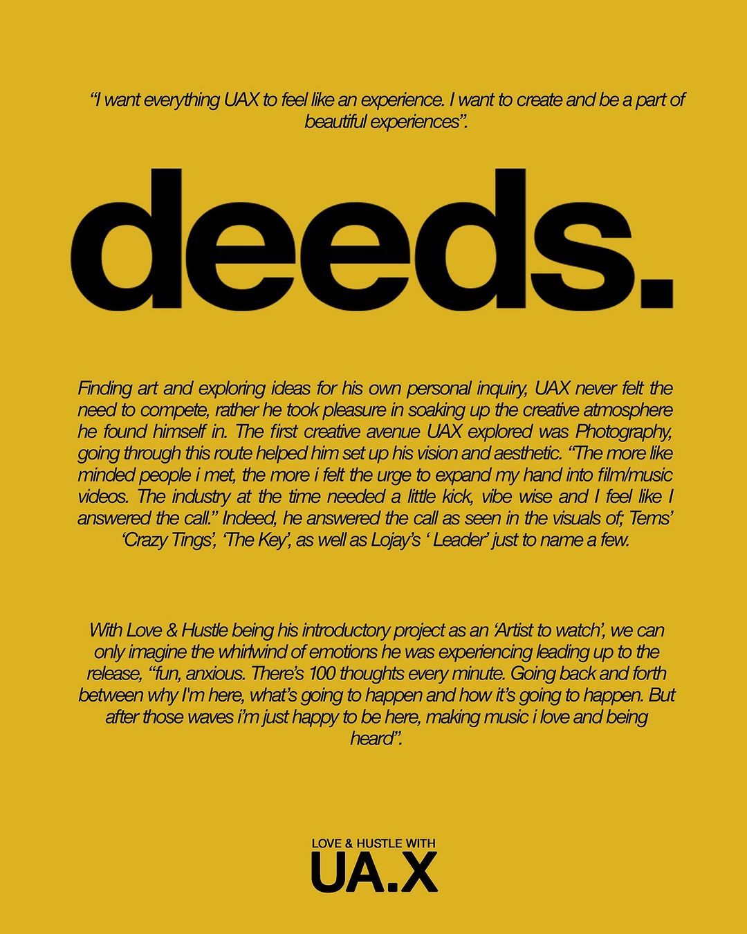 Deeds Magazine UA X