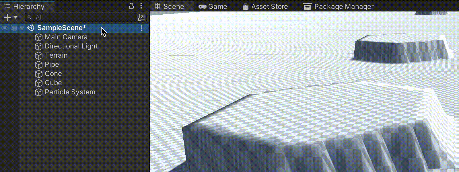 Animated example of two transient overlays