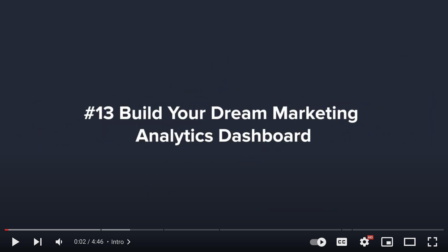 How to create multi-channel dashboards with One-Click Report