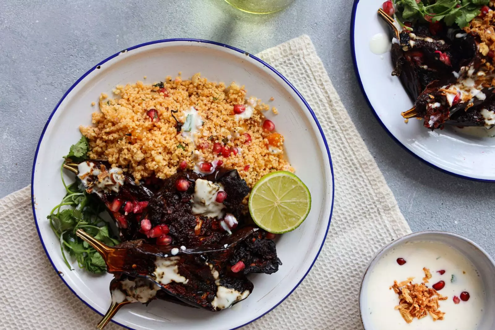 Harissa Roasted Aubergine BOSH!