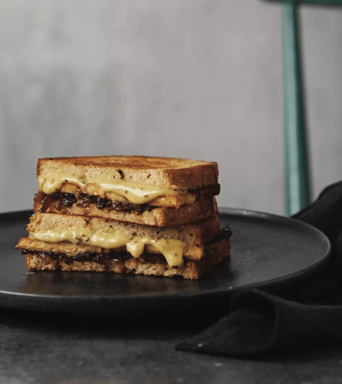 Vegan 'Bacon' Cheese Toastie BOSH!