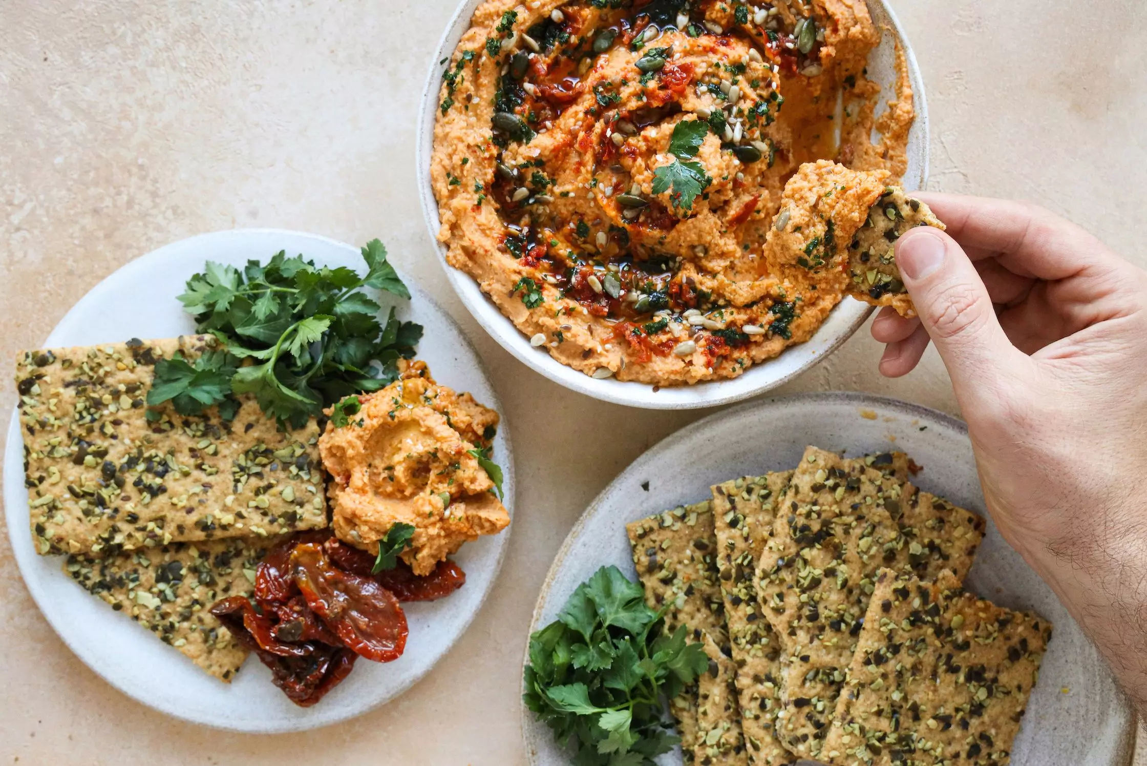 SunDried Tomato Hummus BOSH!