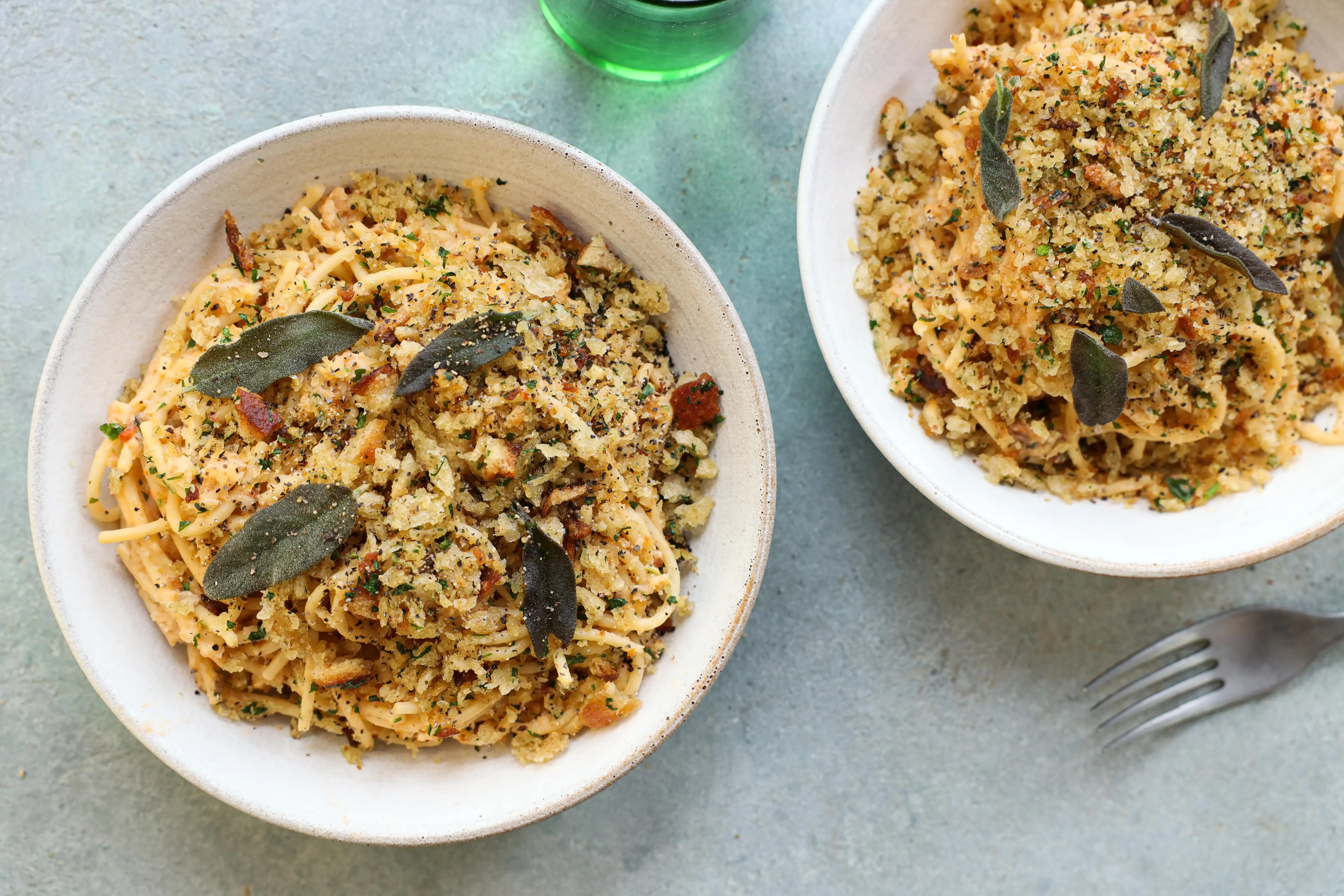 Fridge Raid Friday Breadcrumb Pasta BOSH!