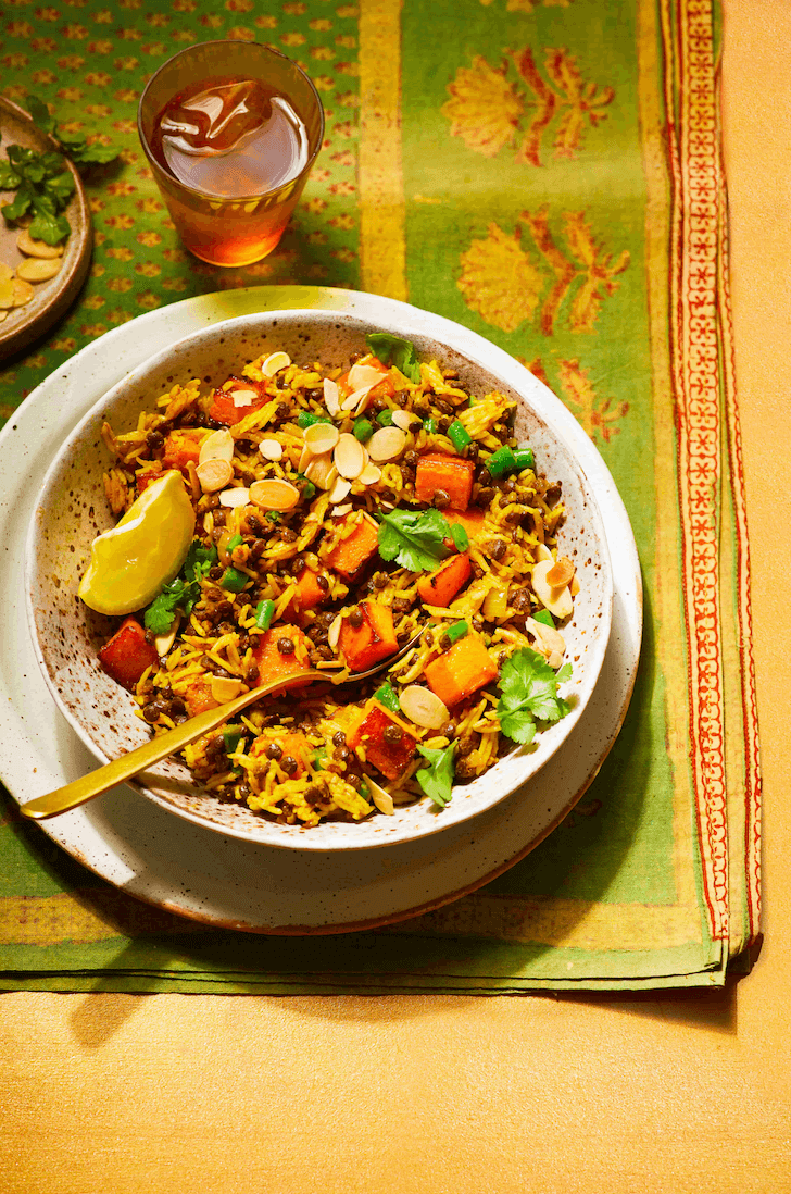 BOSH! X GRUBBY Super Quick Butternut Squash and Almond Biryani BOSH!