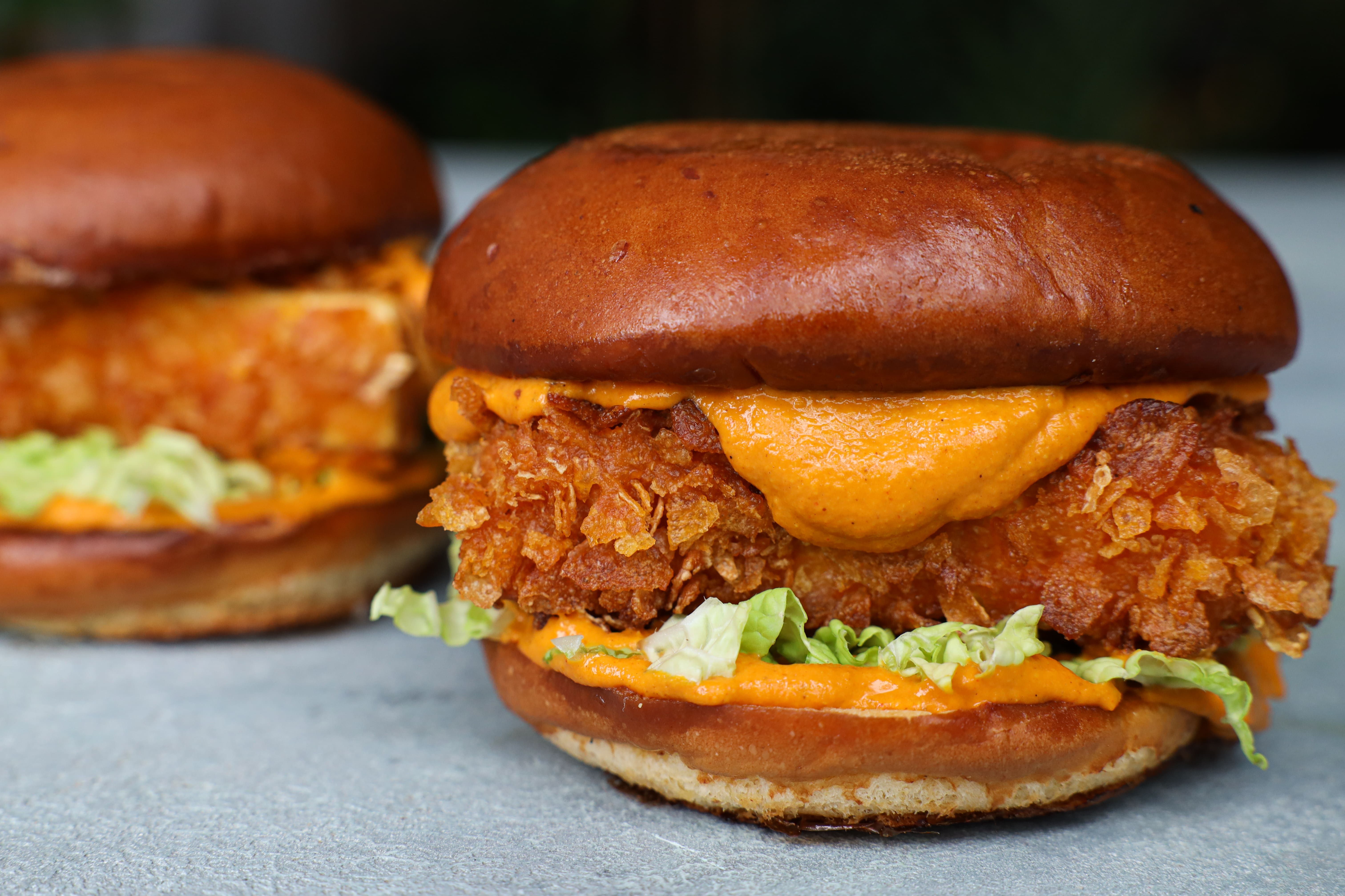 Crispy Butter Tofu Burger BOSH!