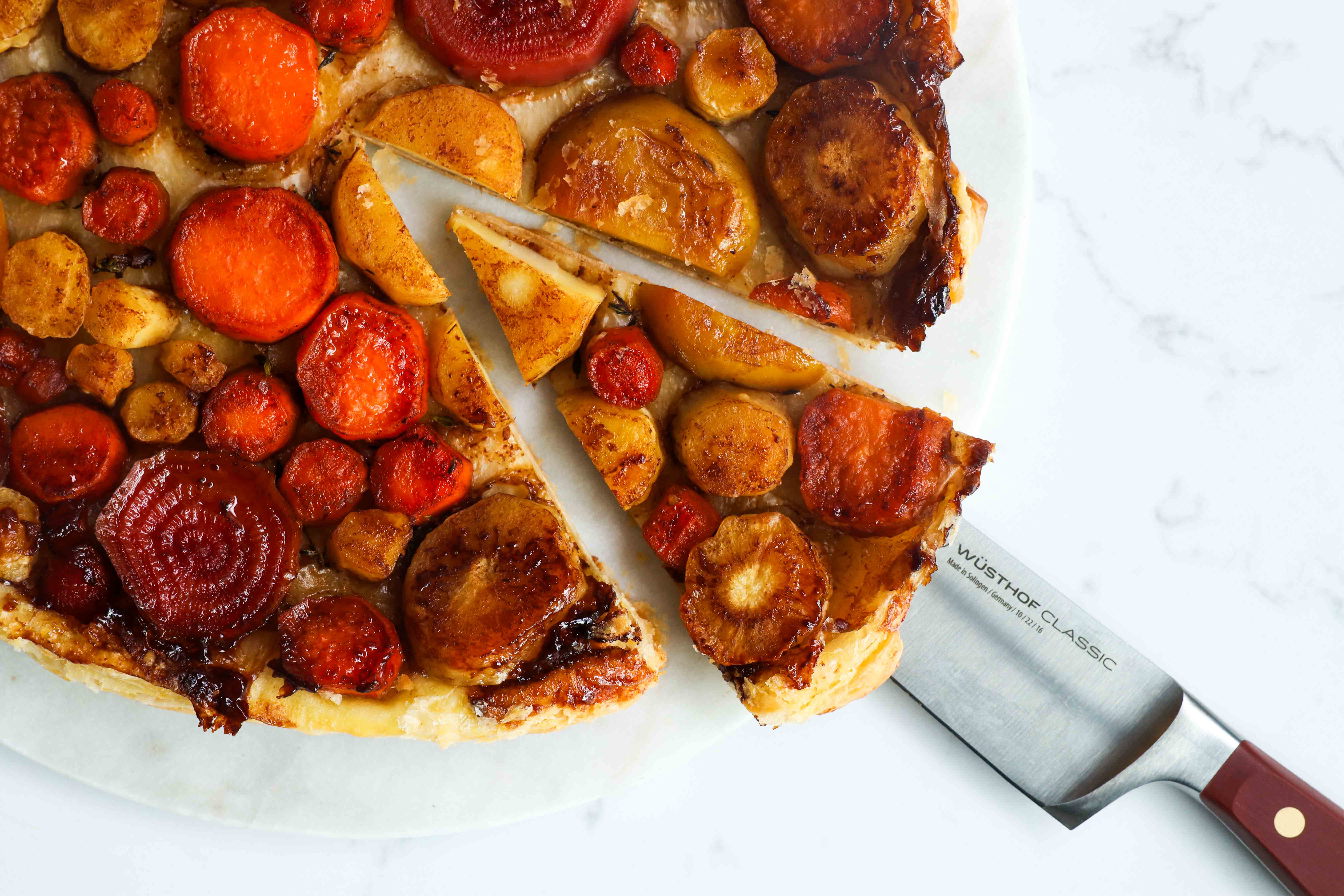 Glazed Root Vegetable Tarte Tatin BOSH!