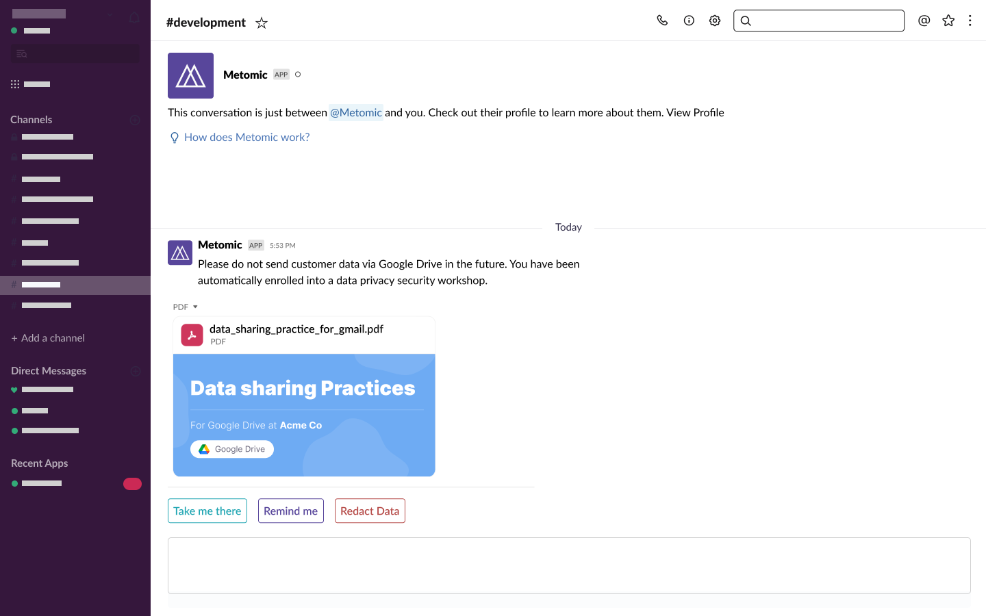 Setting up employee notifications within Metomic