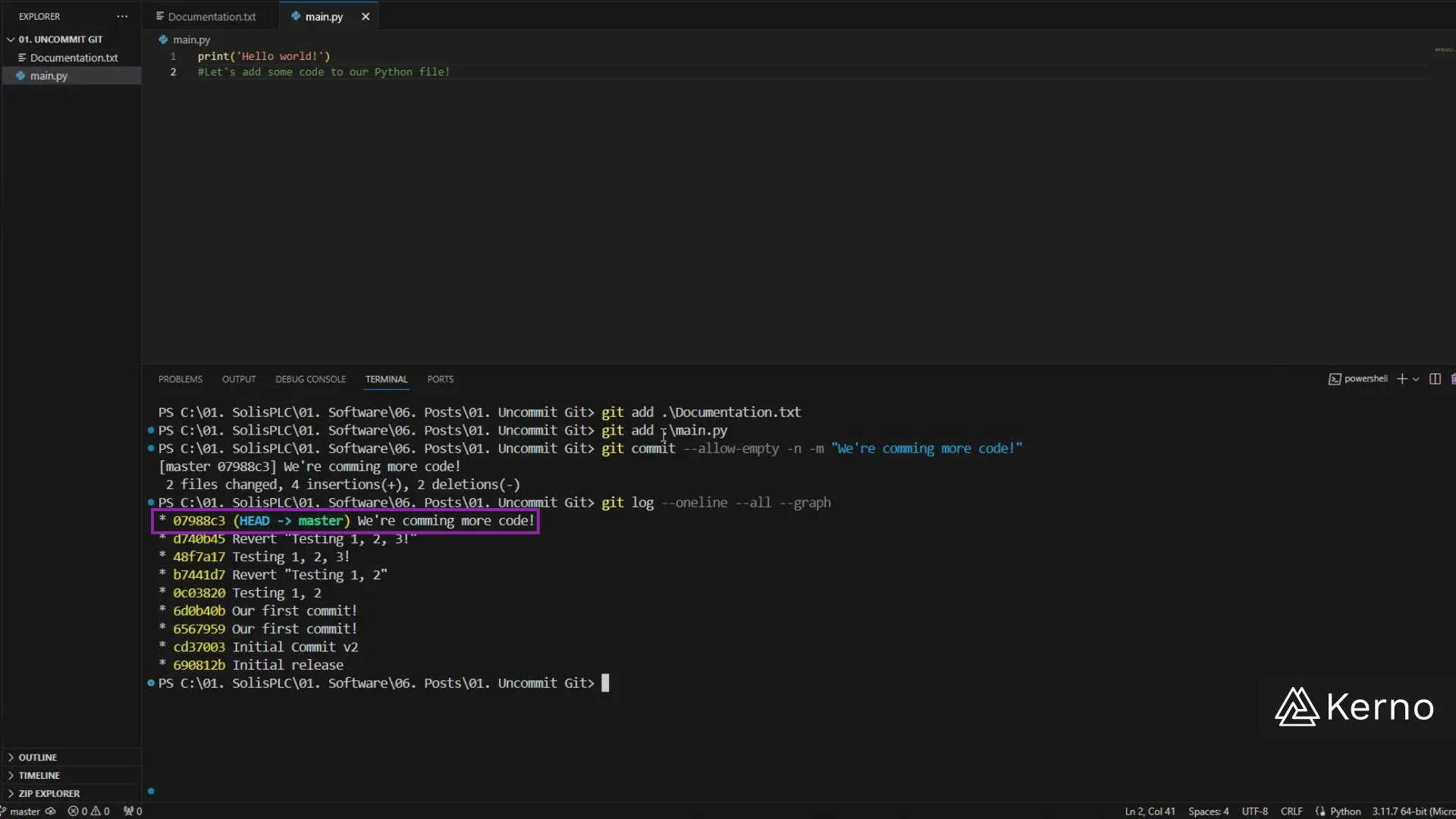 Figure 5 - Uncommit in Git | Push a “Counter Commit” that Removes All Changes You’ve Previously Made
