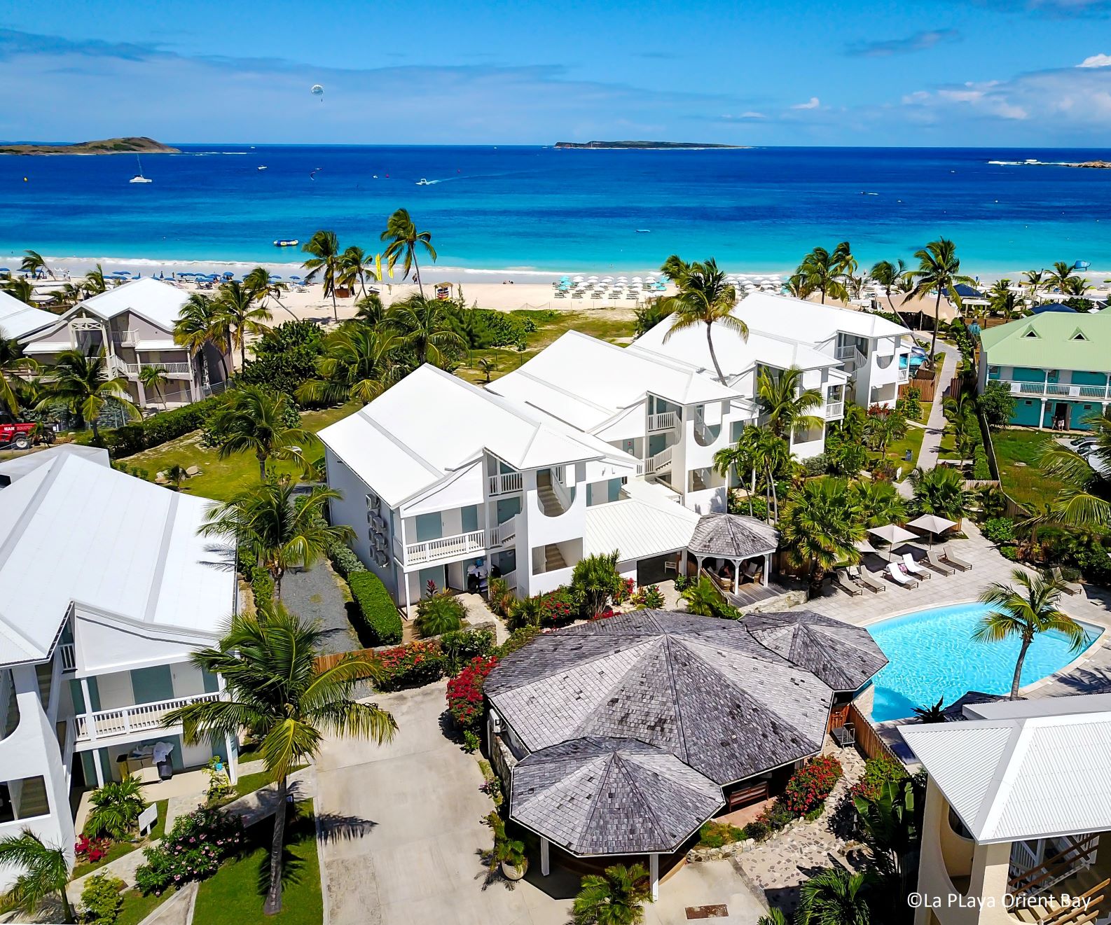 Plage Piscine La Playa Orient Bay Hôtel Saint-martin