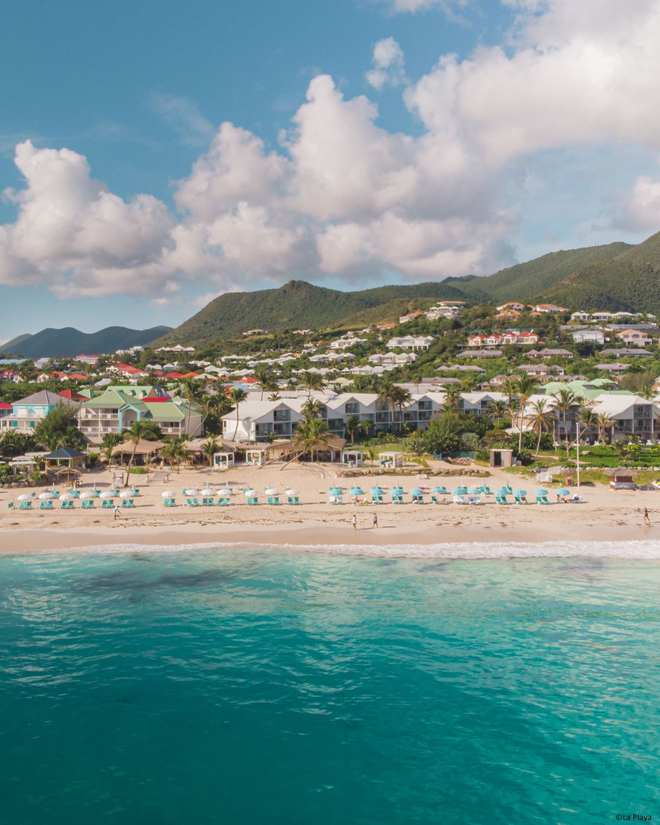 Plage Mer Bleu La Playa Orient Bay Hôtel Saint-martin