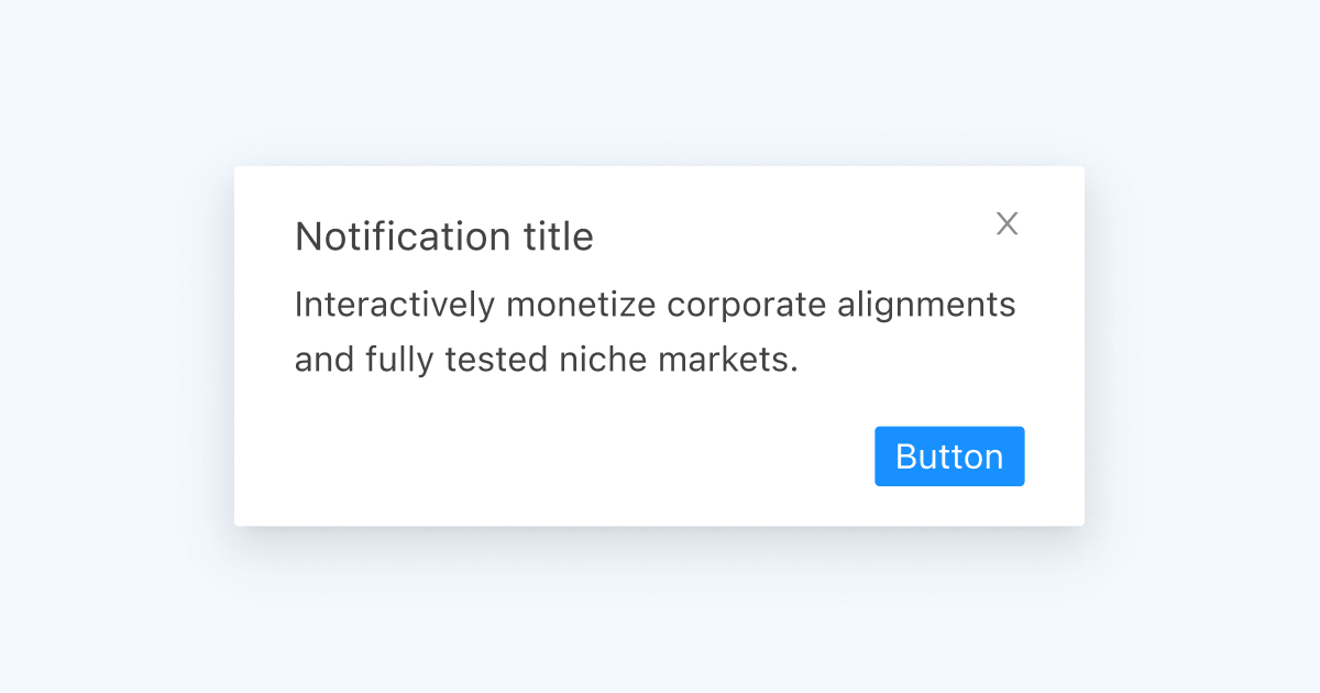Figma Notification Component | Ant Design System for Figma