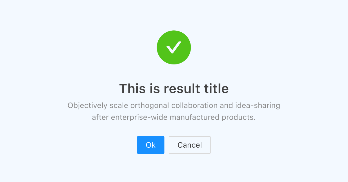 Figma Result Component | Ant Design System for Figma