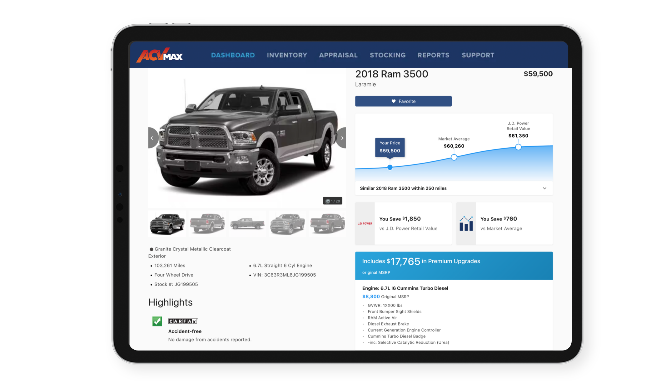 Dealer Inventory Management & Car Merchandising ACV MAX