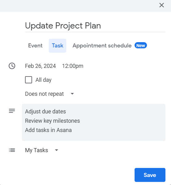 Using Google Tasks vs Reminders to Get Things Done Clockwise