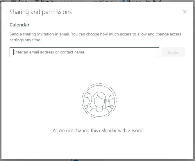 Open up sharing and permissions