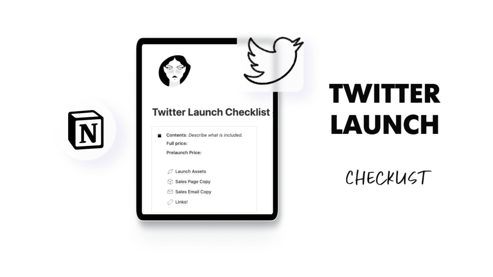Twitter Launch Checklist - Notionland Template Gallery