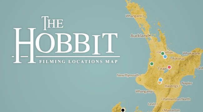 map of the hobbit filming locations